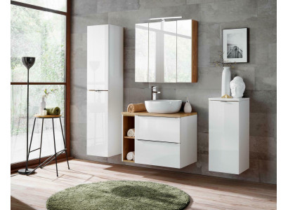 Design Łazienka Meble Łazienka 5 szt. Zestaw Ustawić Deco Szafa Umywalk