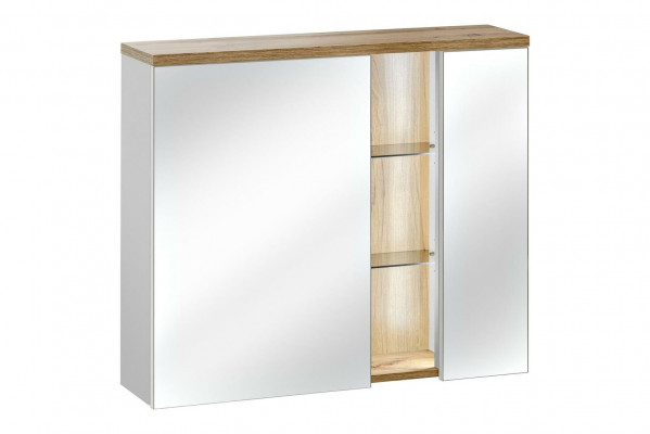 Szafka lustrzana Szafka ścienna Szafka łazienkowa z Lustro 80 cm LED