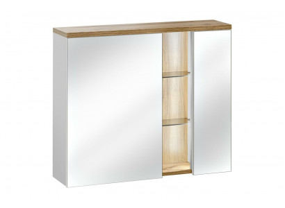 Szafka lustrzana Szafka ścienna Szafka łazienkowa z Lustro 80 cm LED