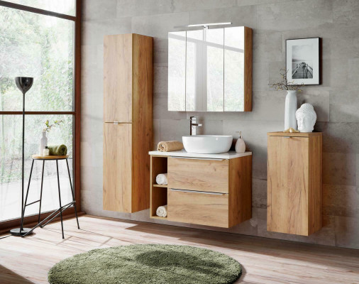 Design Łazienka Meble Łazienka 5 szt. Zestaw Ustawić Szafę Deco Umywalkę