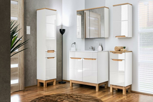 Design Łazienka Meble Zestaw łazienkowy Ustawić Dekoracyjną Szafę Umywalkową