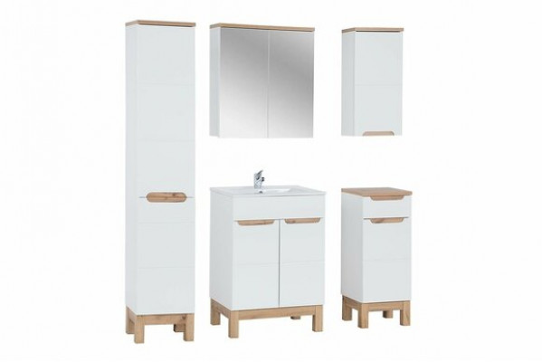 Design Meble Umywalka Łazienka zestaw łazienkowy Ustawić Szafę Zestawy mebli łazienkowych 5 sztuk.