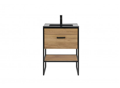Zestaw mebli łazienkowych 60cm Umywalka z szafką stojącą Umywalka w stylu loft