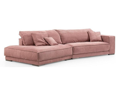 Różowa duża sofa kanapa xxl tkanina kanapa salon kanapy 3-miejsce siedzące Meble