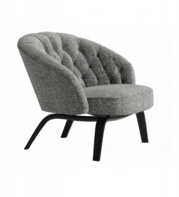 Stylowa tapicerka z solidnymi szwami w kolorze Charcoal Chesterfield