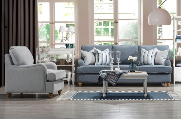 Zestaw sofowy 2-częściowy zestaw mebli do salonu sofa trzyosobowa luksusowy fotel nowy