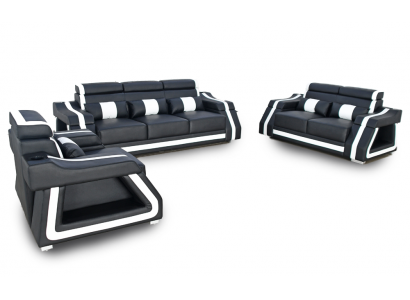 Zestaw sofowy 3+2+1 miejsce do siedzenia Zestaw Design Sofa Podkładka Couchen Couch Modern Ustawić