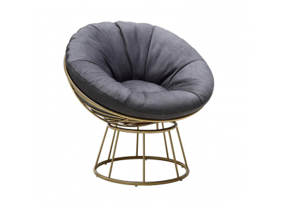 Fotel miejsce siedzące Design Living Room Podkładka Drewno Podkładka Modern Luxury Grey