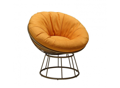 Fotel Club Lounge Designer Podkładka 1 miejsce do siedzenia Relaks Single Seater Orange