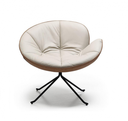 Fotel miejsce siedzące Design Living Room Podkładka Drewno Single Seater Modern Biały Nowy