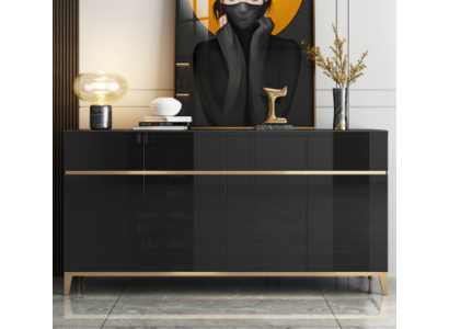 Kredens Luksusowa Szafa Półka Drewno Kredens Salon Nowoczesny Designerski