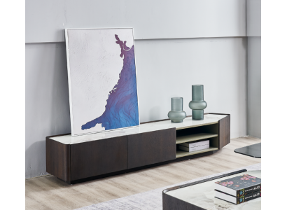 Luksusowy kredens RTV salon Drewniana szafka o nowoczesnym designie