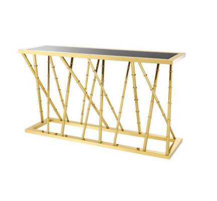 Stół konsolowy Design Stal ochronna Tabela Stoły konsolowe Luxury Tabela New