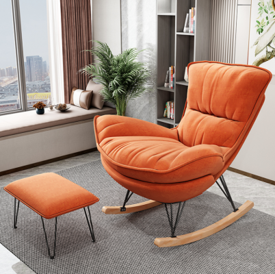 Fotel Design Relaks Orange Włókienniczy Salon Podkładka Luksusowa Jednoosobowa Podkładka