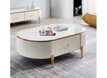 Luksusowy nowoczesny stolik kawowy Table Design Stolik kawowy z boku salonu