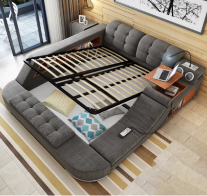 Design Łóżko Podkładka do łóżka Hotel Masaż Funkcja Wielofunkcyjna Półka