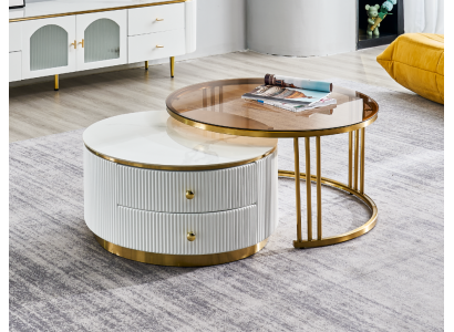 stolik kawowy Meble do salonu Luxury Drewno stoły Stoliki do kawy 80x40,5 Tabela