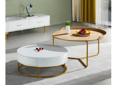 stoły Zestaw Stoliki do stolika kawowego Stolik design salon 2-częściowy