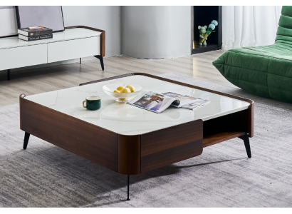 Luksusowe Włochy Kawowe Salon Tabela Pierwotne Drewno Designer stoły Meble