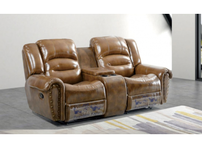 Sofa 2 miejsce do siedzenia Design Sofa Podkładka Couchen Couch Modern Luxury Brown Nowość