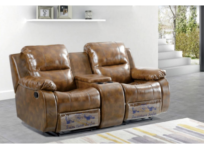 Sofa dwuosobowa Nowoczesna kanapa do salonu Brązowe designerskie sofy tapicerowane
