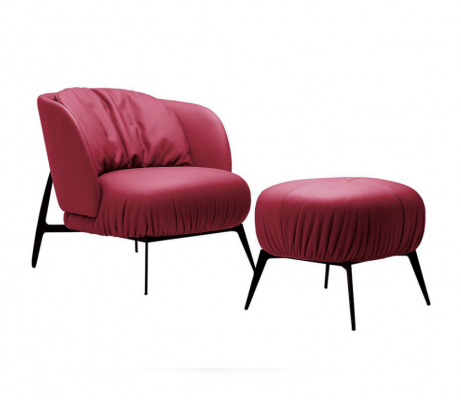Fotel Stołek Living Room Design Nowoczesny Zestaw Ustawić Podkładkę Relaks 2-częściową.