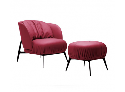 Fotel Stołek Living Room Design Nowoczesny Zestaw Ustawić Podkładkę Relaks 2-częściową.