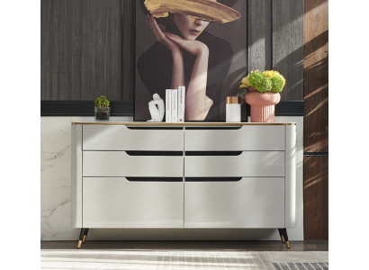 Design Kredens Kredens Kredens z Szufladami Szafa Living Pokój Nowy