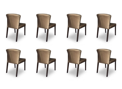 8x Krzesła Krzesło Podkładka Design Lehn Ustawić Fotel Kompletny Zestaw Nowoczesny Nowy