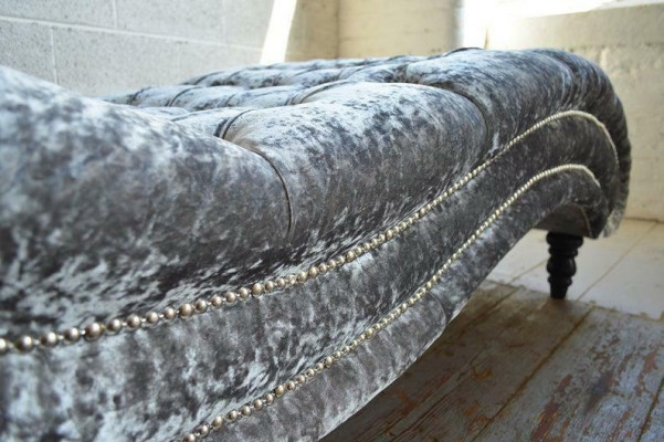 Chesterfield Szezlong Sofa Leżak Leżanka Relaks Leżaki Dekoracyjne Skóra