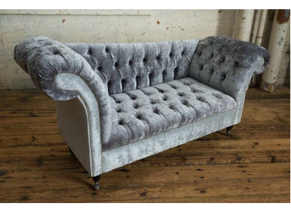 Design Chesterfield Materiał Couch Leżanka Podkładka Nowe szezlongi Sofy