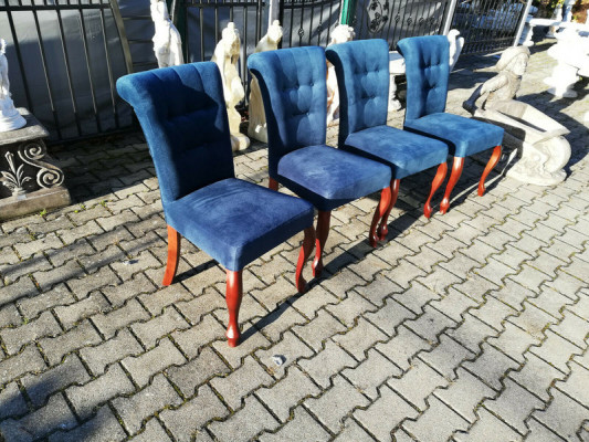 jadalnia 4x Krzesło Zestaw Krzesła Ustawić Podkładkę Krzywy Salon Drewno