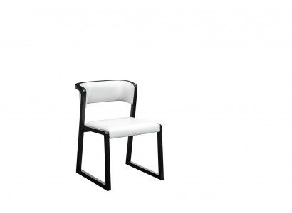 Krzesło 1x Wyżywienie Pokój Club Krzesła Fotel Designer Drewno Lounge Włochy Podkładka Biały