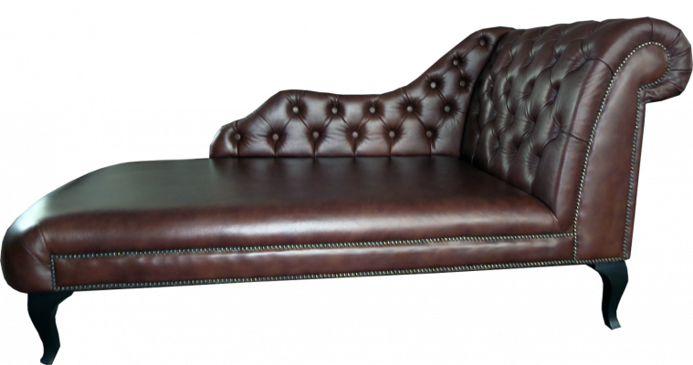 Leżanka Leżanka Chesterfield Podkładka Fotele Skóra Sofa Relaks Chaise Lounge