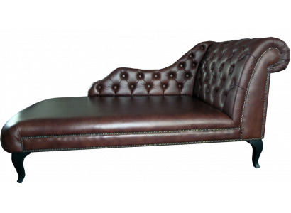 Leżanka Leżanka Chesterfield Podkładka Fotele Skóra Sofa Relaks Chaise Lounge