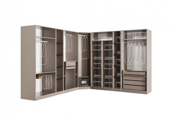 Szafki Walk-in skonfiguruj szafkę narożną Sypialnia Szafa Loft Meble
