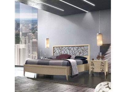 Łóżko 2x Stolik nocny Sypialnia Design 3 szt. Kompletny zestaw nowy beżowy