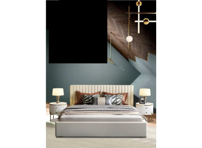 Designerskie łóżko Sypialnia Podwójne łóżko łóżko Skóra Hotel Luxury Podkładka 180/200cm