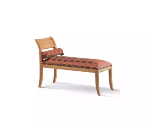 Szezlong Classic Meble Living Room Design Sofa Włókienniczy Czerwony