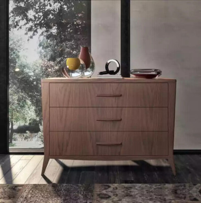 Sypialnia Zestaw Łóżko 2x Szafki nocne Kredens Design Luxury Meble 4szt
