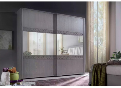 Drzwi przesuwne Szafa Szafa Szafa z Lustro Drewno Luxury Modern