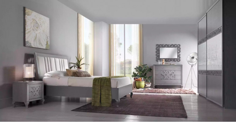 Drzwi przesuwne Szafa Szafa Szafa z Lustro Drewno Luxury Modern