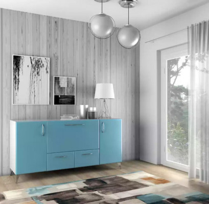 Kredens Baby Blue Luksusowe meblościanki do salonu Meble Komody