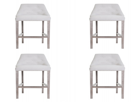 4x Stołek barowy Stołek barowy Zestaw Krzesło Krzesła Polste Chesterfield Design Style