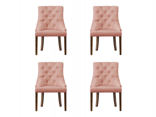 4x Chesterfield Fotel Lounge Club Podkładka Krzesło Krzesła Siedziba Ustawić Lehn