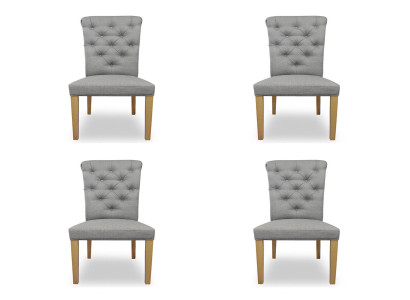 4x Krzesła Krzesło Podkładka Design Lounge Siedziba Lehn Ustawić Fotel Chesterfield