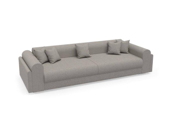 Designerska sofa 3-miejsce siedzące szara sofa materiałowa kanapa tekstylna kanapa trzyosobowa 240cm
