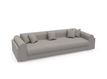 Designerska sofa 3-miejsce siedzące szara sofa materiałowa kanapa tekstylna kanapa trzyosobowa 240cm