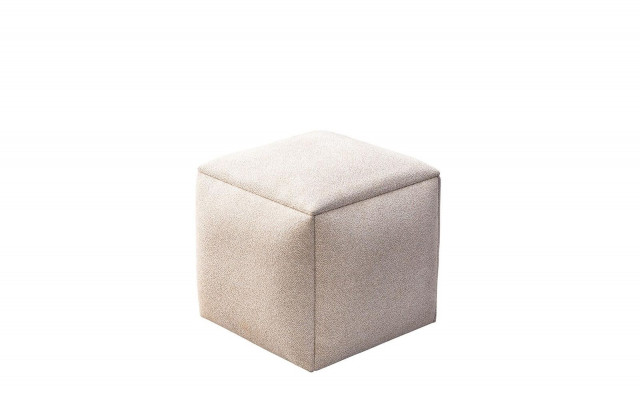 Stołek stołek tapicerowany taboret materiałowy beżowy taboret do makijażu nowoczesny