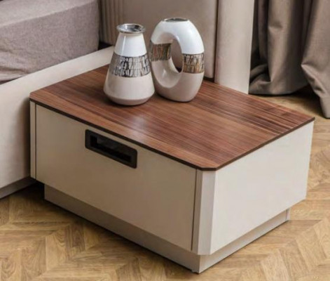 Stylowa Sypialnia Meble Designer Podkładka Podwójne łóżko 2x Szafki nocne